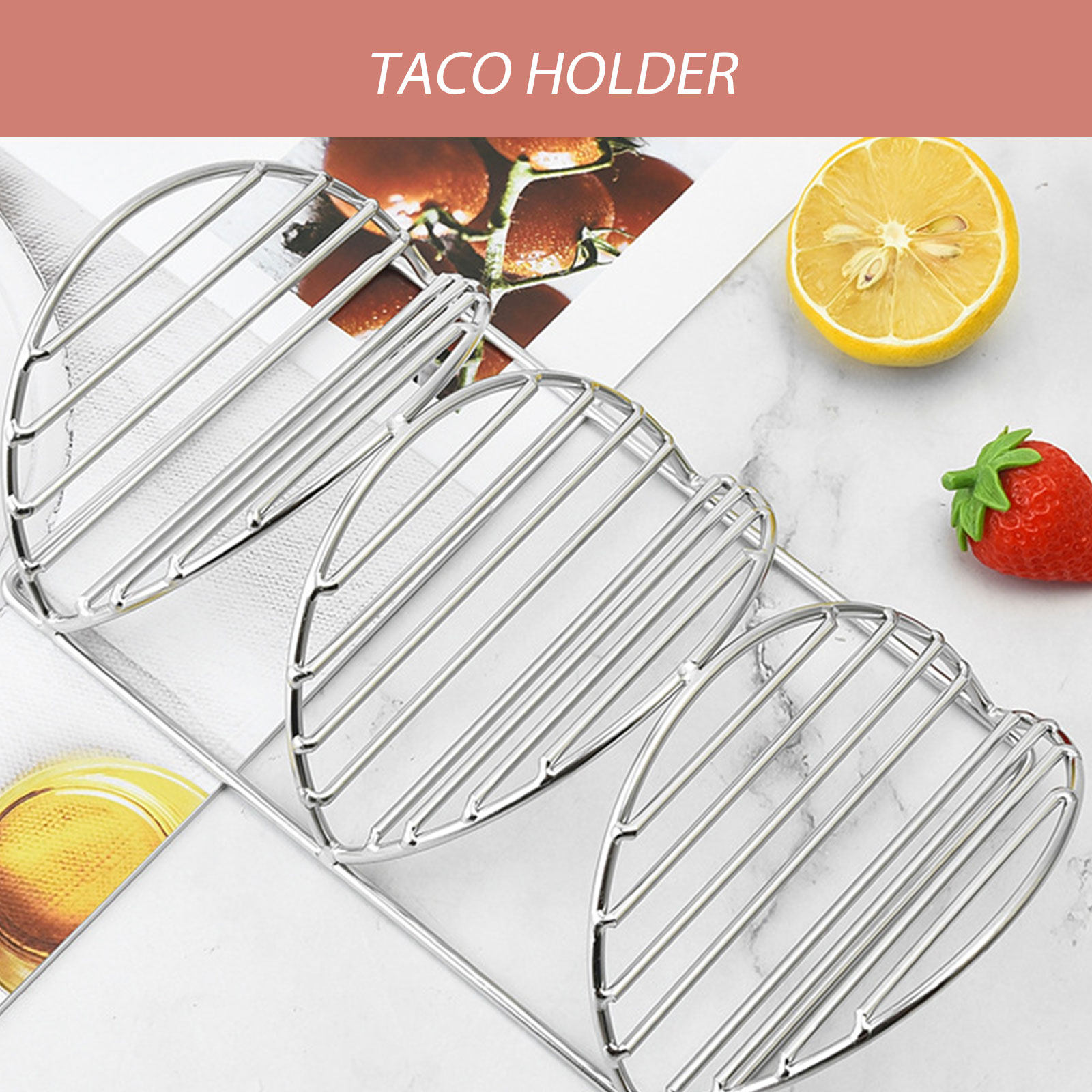 Taco-Ständer aus Edelstahl mit – Kitchen Baking Rack Bewertung und Preis