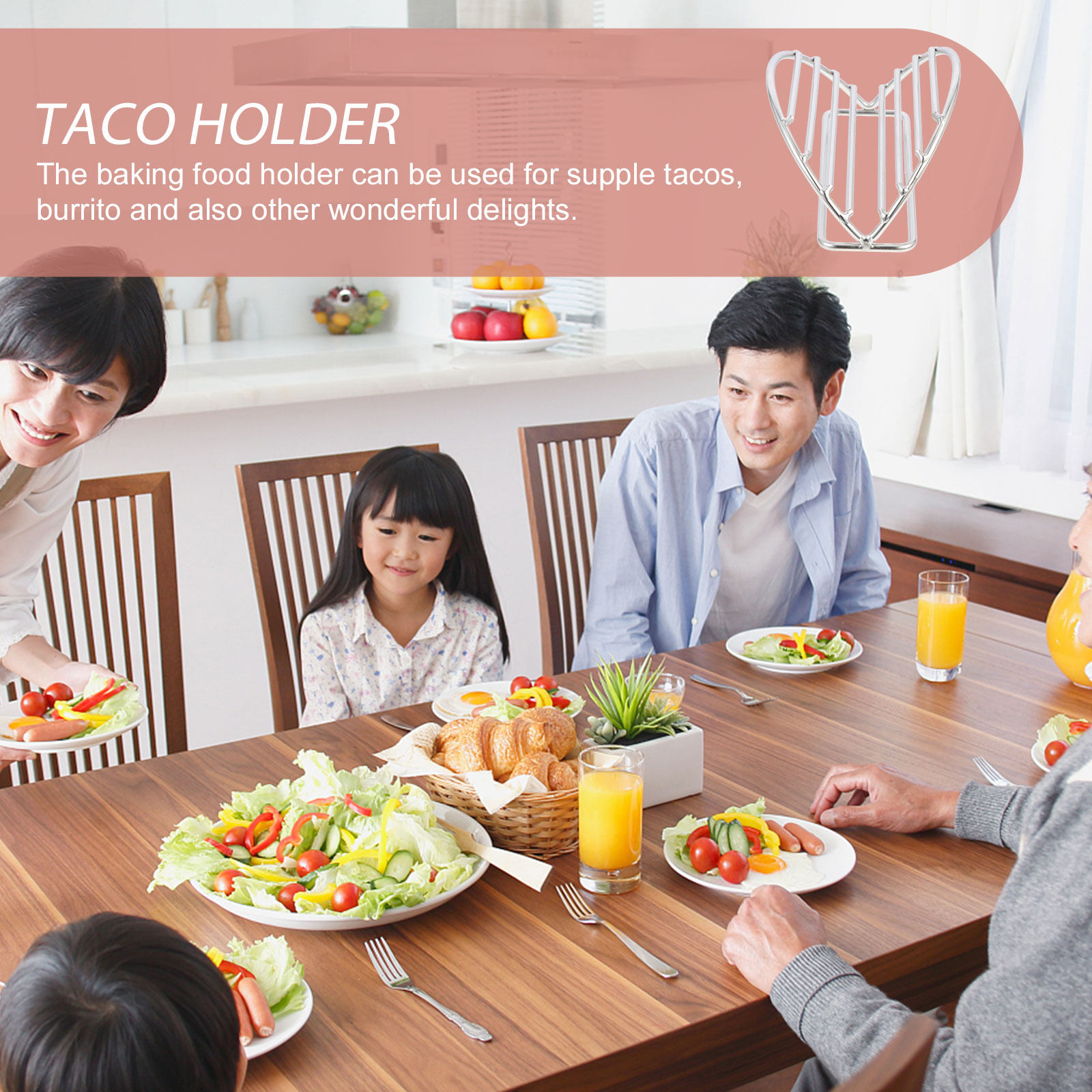Taco-Ständer aus Edelstahl mit – Kitchen Baking Rack Bewertung und Preis