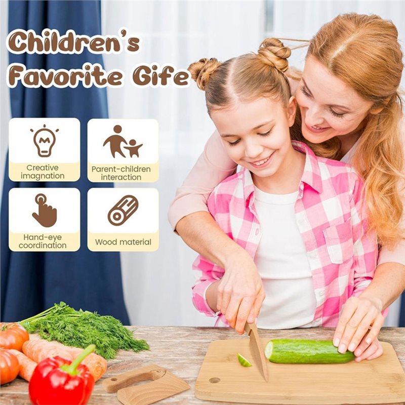 ABUG – Holzmesser- und Backset – Kitchen Kids Baking Set Bewertung und Preis