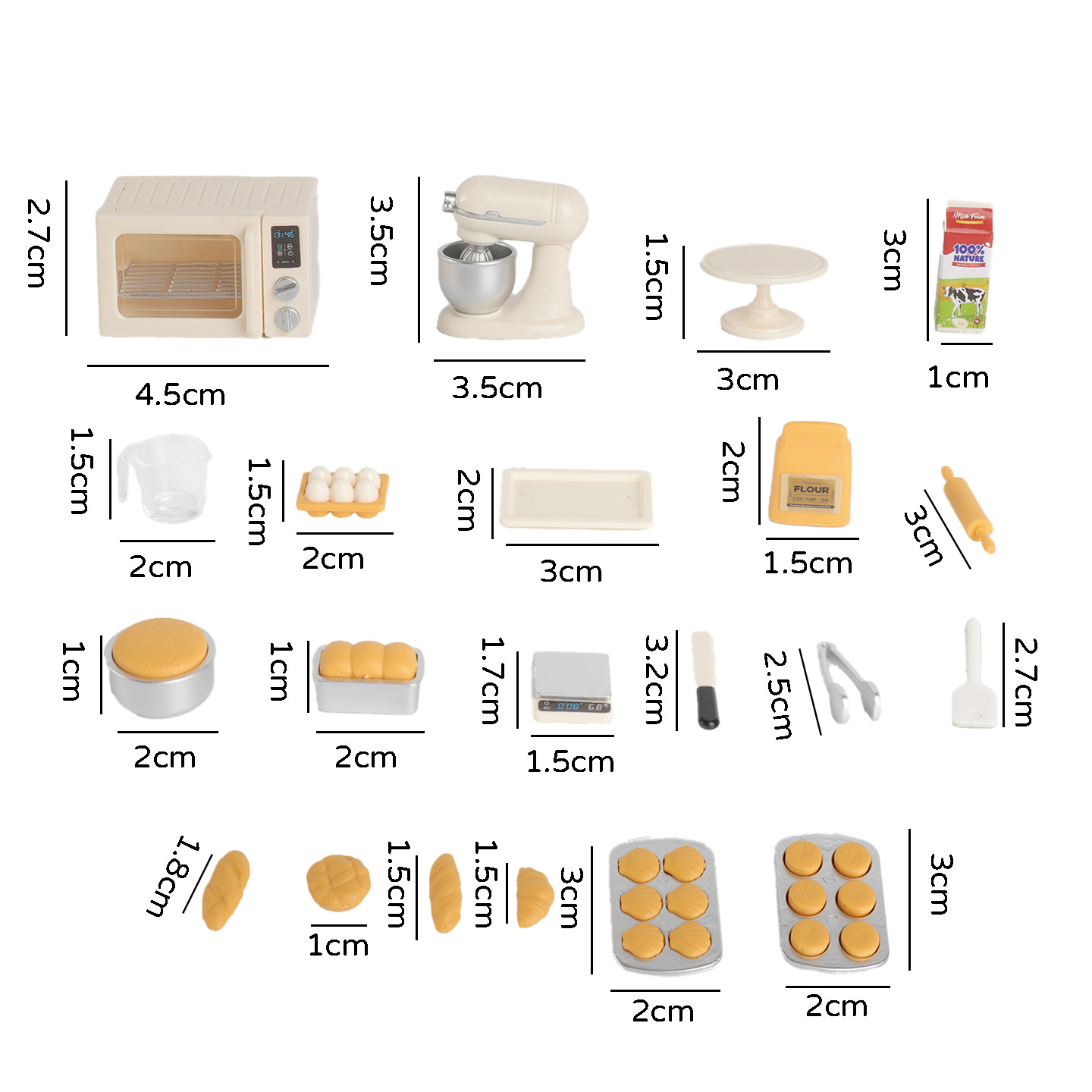 Mini-Backspielset, Puppenhaus- – Baking Kitchen Set Bewertung und Preis